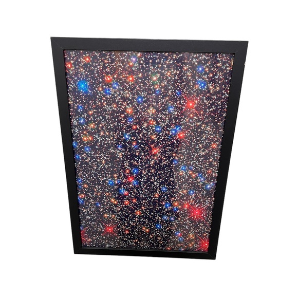 14.25”x20.25” Art Framed Print Space Nebula Sky Star Art Frame Black Wall Art - Picture 3 of 3